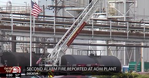 No injuries reported after fire at ADM processing plant