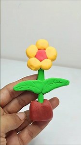 Cute Clay Flower Pot|Easy DIY For Beginners#clayart#diy #craft#clay#flower ‪@DiyasCraftCreations‬