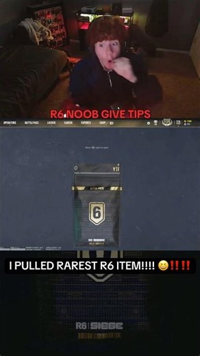 I PULLED THE RAREST ITEM IN SEIGE!!! #rainbowsix #r6 #r6siege #funny