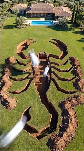 Making a scorpion pool in my garden #pools #swimmingpool