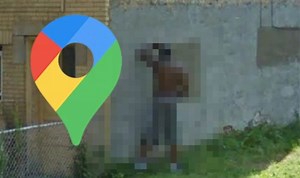 Google Maps Street View: Man's private moment caught