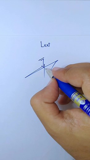 Lexi name signature #sign #signature #lexi #calligraphy