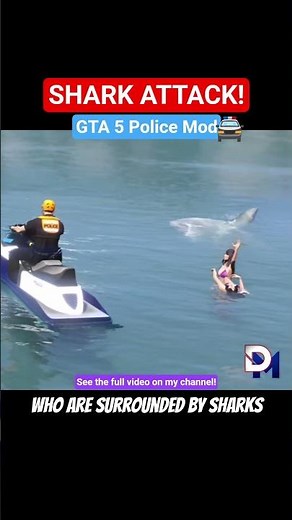 UK Beach SHARK ATTACK! - LSPDFR British Police Mod GTA5 #gta5 #gtav #lspdfr #police #fivem