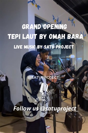 Celebrate your special moment or event with us: @satuproject_ 🎙️🎙️🎙️🎙️🎙️🎙️🎙️🎙️🎙️🎙️ Regular Band For Cafe | Restoran | Event | Wedding | Birthday Party | Gathering | Etc.🎼🎶 For more information or booking please contact us: 087888952046 / 085716474920 #band #regulerband #livemusic #livemusik #jabodetabek