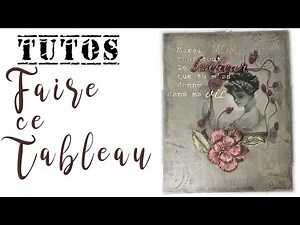 Cours Peinture Acrylique facile : DIY Tableau Temps n°89