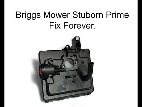 Briggs Primer bulb won't prime, the fix
