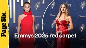 Emmys 2025 red carpet: See all the celebrity outfits