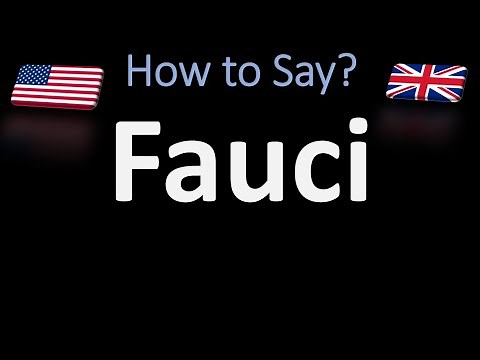 How to Pronounce Fauci? | American, English, Italian Pronunciation