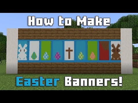 Minecraft - How to Make Easter Banners! (For Minecraft 1.14+) | Tutorial