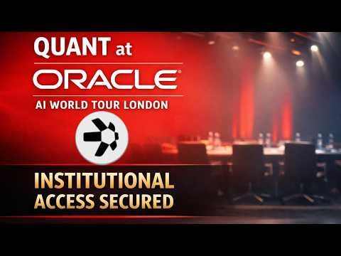 Gilbert Verdian Speaks On Quant at Oracle AI World Tour