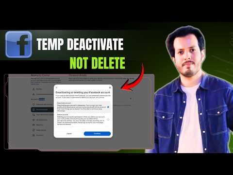 How To Temporarily Deactivate Facebook Account | Step-By-Step Guide