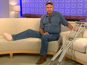 Man who cut off toes will be ‘back on my feet’