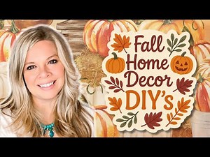 🍁 Beautiful Fall DIY Home Décor Ideas | Cozy & Budget Friendly 🎃