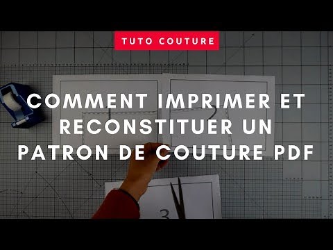 Comment imprimer un patron de couture PDF