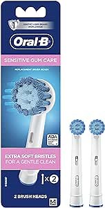 Oral-B Sensitive Gum Care Electric Toothbrush Replacement Brush Heads Refill, 2 Count