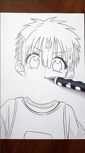 How to draw Hanako Kun Face ❤️✨||#anime #art #drawing #toiletbound #hanakokun #hanako #shorts