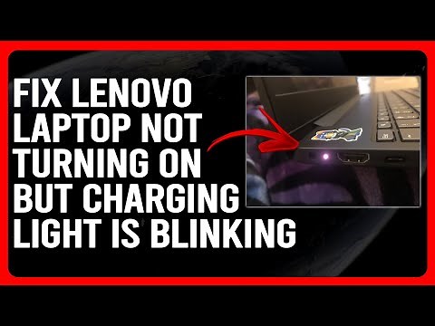 How To Fix Lenovo Laptop Not Turning On But Charging Light Is Blinking (Quick Tutorial You Can Use)