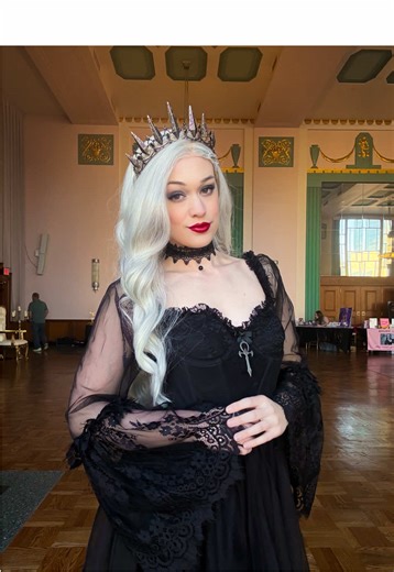 I literally get paid to dress up in pretty gowns, my life is that whimsical! #fantasyball #romantasy #cosplayer #darkfantasy #cosplaygirl