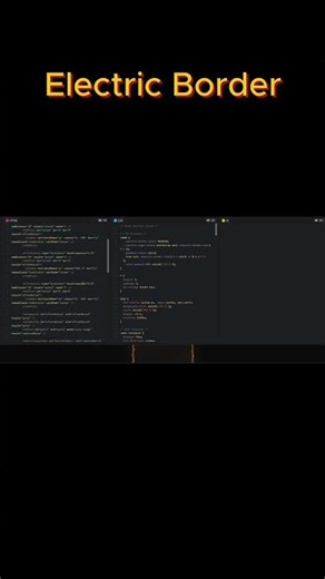Electric Border Animation using HTML & CSS | Easy CSS Effects | Short
