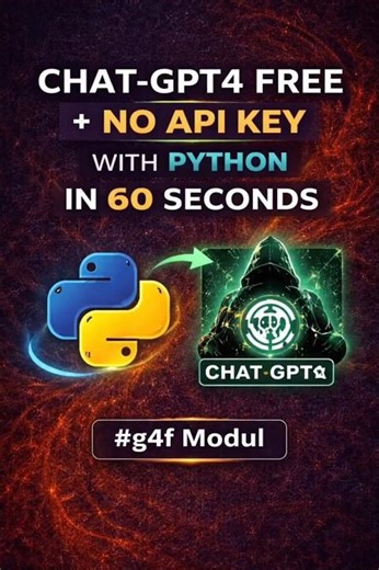 FREE AI + No API-KEY in Python 🐍👨‍💻✅ #python #coding #chatgpt