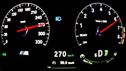 BMW M4 Acceleration 0-270 km/h Onboard Full Throttle Autobahn Autostrada F82