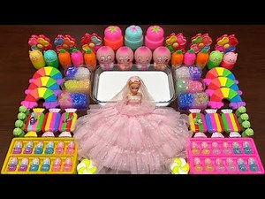 PINK PRINCESS - Mixing Makeup, CLAY and More Into GLOSSY Slime ! Satisfying Slime Videos #1543