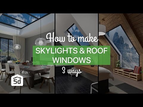 Planner 5D Skylights & Roof Windows in 3 ways