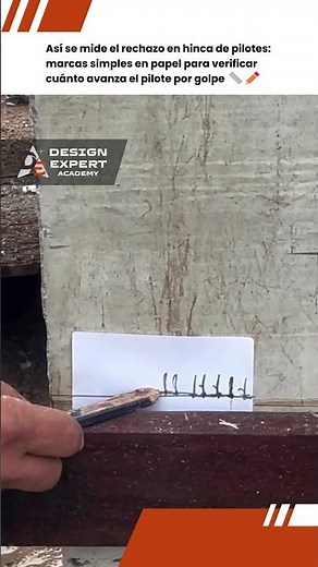 📏 Medición del rechazo en hinca de pilotes: control simple del avance por golpe ✏️ | DesignExpert