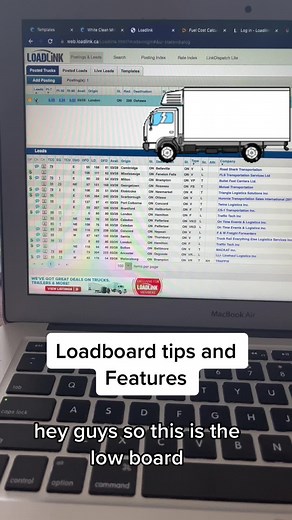 Quick loadboard tips and features 📦🚚 #truckrepair #logistics #howig...