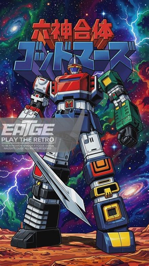 Unleash Retro Mecha Power: GODMARS #retroanimation #retroanime