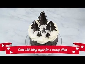 How to make EDIBLE 3D CHOCOLATE CHRISTMAS TREES decoration | Christmas Recipe