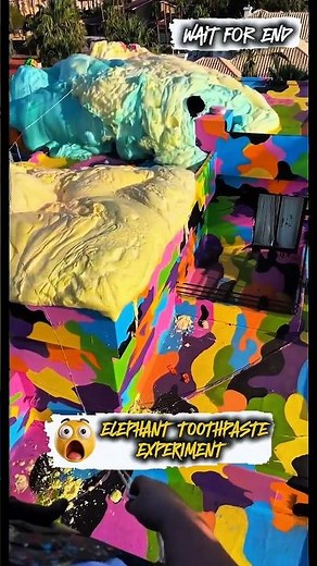 Elephant Toothpaste Gone Wild! Insane Foam Reaction #Shorts