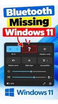 Bluetooth Missing Windows 11