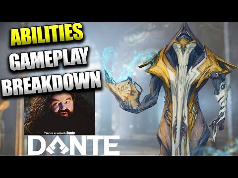 New Warframe Dante Abilities Gameplay Breakdown! Overguard Buffs Slash Damage Noctua!