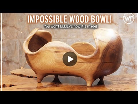 Hand Carved Wooden Bowl | Satisfying Woodworking