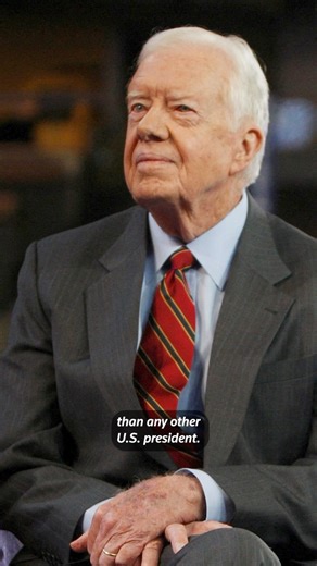 13K views · 255 reactions | Jimmy Carter, the earnest Georgia peanut farmer who as US president struggled with a bad economy and the Iran hostage crisis but brokered peace between Israel and Egypt and later received the Nobel Peace Prize for his humanitarian work, died at his home in Plains, Georgia, on Sunday, December 29, the Carter Center said. He was 100. #JimmyCarter #Carter #us #formeruspresident #georgia #news #reuters | Reuters | Facebook