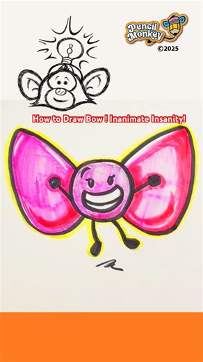 How to Draw Bow from Inanimate Insanity! #bow #inanimateinsanity #anime #draw #simple #sketch #art