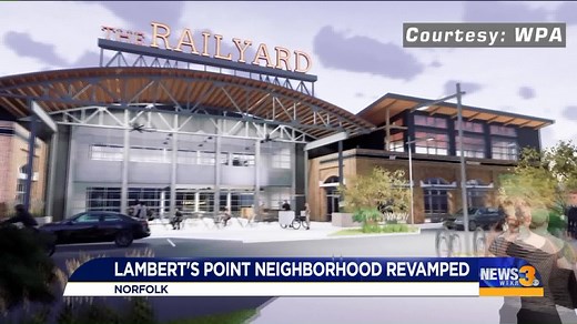 The Railyard at Lambert's Point, located on Hampton Boulevard in Norfolk, will bring dining, office space, entertainment and retail to historic buildings in the area. It's expected to open in late 2020. Read more on the project here: http://via.wtkr.com/AtidP | WTKR News 3