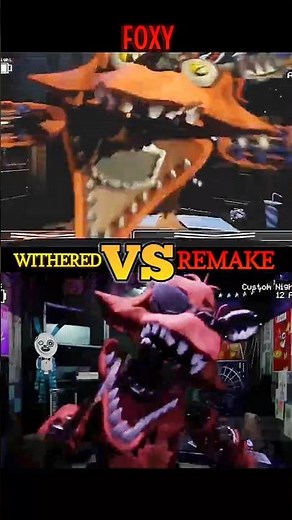 FNAF 2 REMAKE vs WITHERED 😱 #fnaf #scary