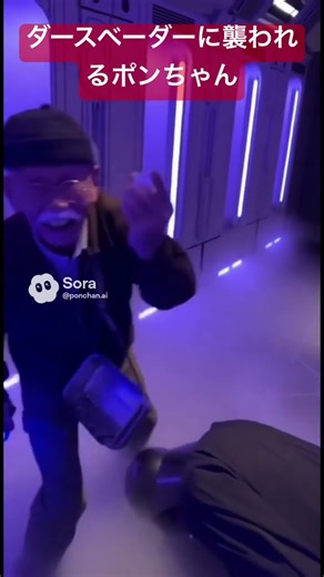 ダースベーダーと戦うポンちゃん #R2-D2#r2d #スターツアーズ#ぽんちゃん#ポンちゃん#ディズニーランド #暴れる#壊す#Shorts #ダースベーダー