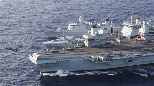 Flying and Replenishing: HMS Queen Elizabeth in Action