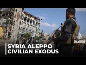 Civilians flee fighting in Aleppo: Violence between the Syrian army and Kurdish-led fighters