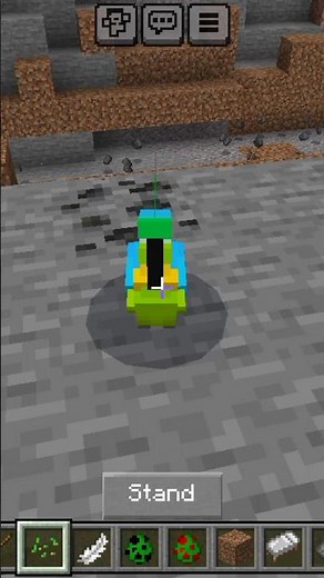 most rarest parrot in Minecraft #shorts #minecraft #pets #gaming #rare