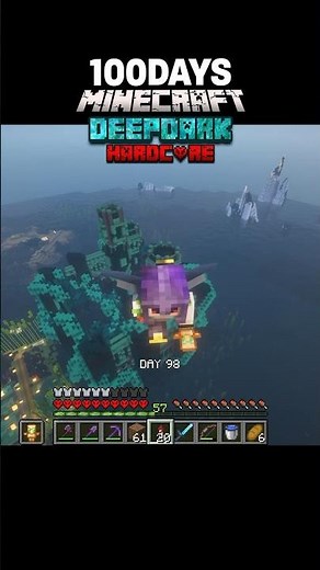ディープダークの世界で100days #shorts #マイクラ