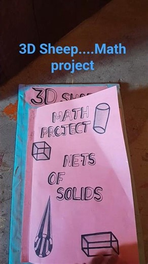 Math project. ...🌸.Nets of solids😊🥺