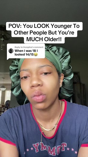 Replying to @itszephra I’m not going to force myself to look older when young is in name! Some people really just have a young face 🤗 #lookingyoung #ageinggracefully #olderthanilook #facecard #ilookyoung
