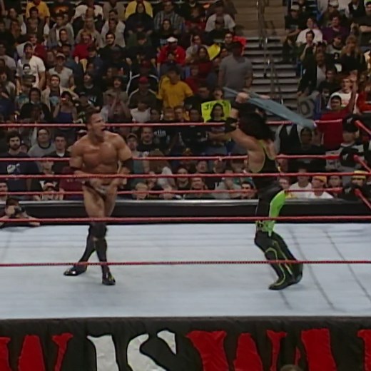 Dwayne The Rock Johnson and X-Pac threw down 22 years ago today on WWE Raw! #Rock25 | WWE Network