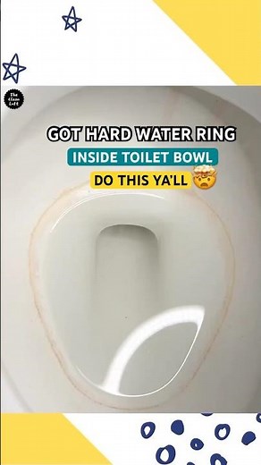 How To Remove Toilet Ring Inside Toilet Bowl #hardwaterremoval #cleaninghacks