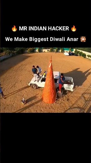 We Make Biggest Diwali Anar 🎆 | MR INDIAN HACKER | #diwali #big #anar #experiment