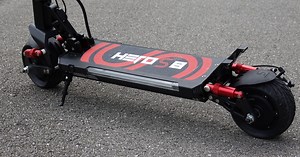 Review: 30 MPH Hero S8 electric scooter's fat tires and full suspension love going off-road!